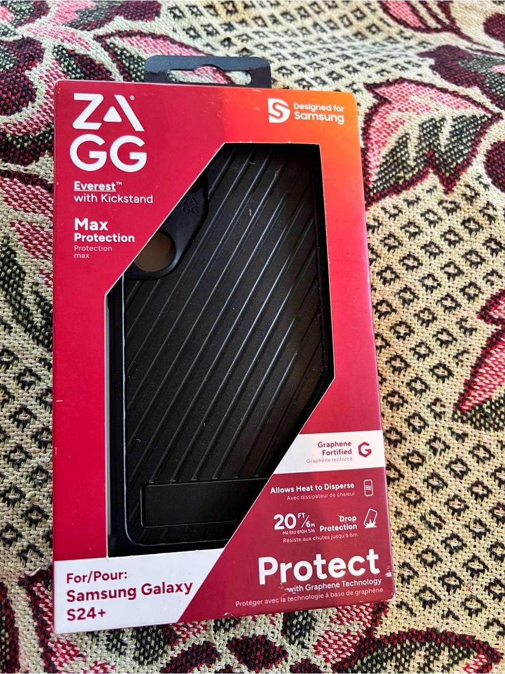 Zagg Everest with Kickstand Max Protection.
